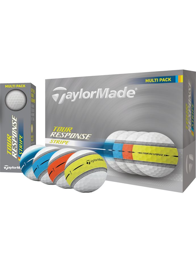 TaylorMade Ball Tour Response Stripe Multicolor - 12er Pack, multicoloured