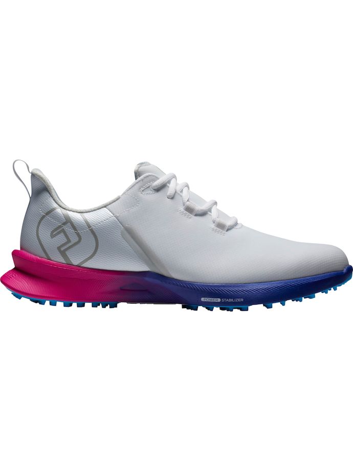 FootJoy Scarpe da golf Fuel Sport, bianco/rosa/blu