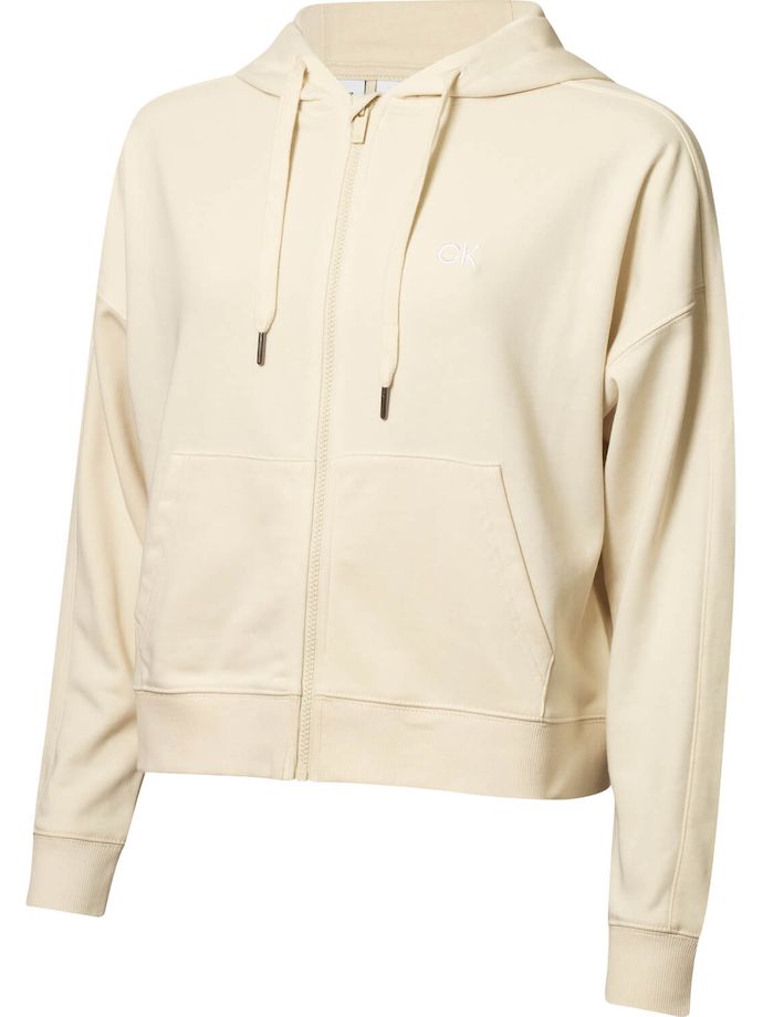 Calvin Klein Golf Capa pullover met volledige rits, beige