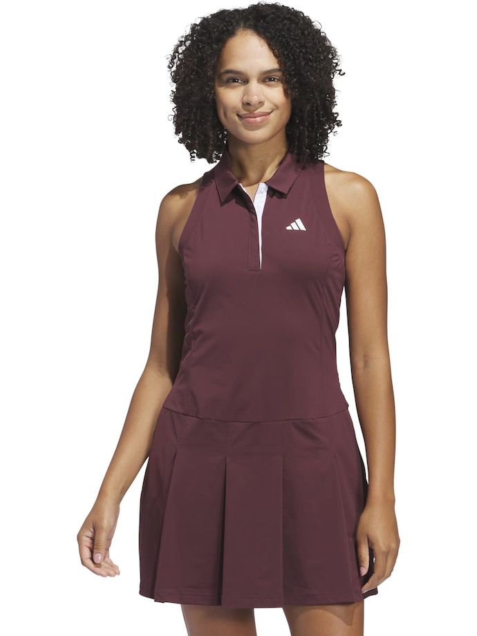 adidas Kleid Ultimate365 Tour Plisseret, bordeaux