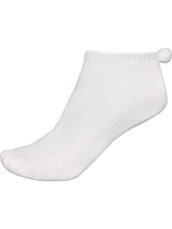 FootJoy ProDry Pom Pom socks, white/white